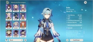 Eula + Baal + Ayaka + mona + arco de amos - Genshin Impact