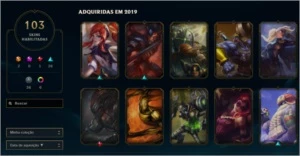 Conta Lol Platina 3 103 skins rzye triunfante - League of Legends