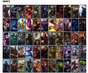 Conta Diamante 2(gm mmr) 101 Skins, criação de 2014. - League of Legends LOL