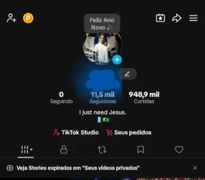 Conta tik tok 11k monetizada!