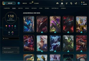 Vendo duas contas de lol, uma level 561 e outra 47 - League of Legends