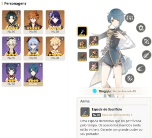 CONTA GENSHIN AR56 ⭐SHOGUN LUZ DO CORTADOR, XIAO DE JADE⭐E+ - Genshin Impact