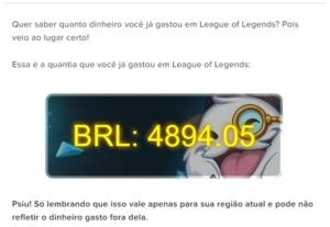 Conta League of legends