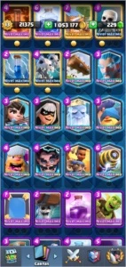 Conta Full, 1 milhao de ouro, emblemas , emotes e torres! - Clash Royale
