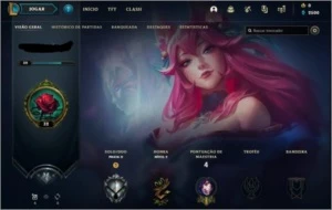 Conta Mono Ahri com Skin lendária(Florescer espiritual) - League of Legends LOL