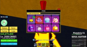 Conta BloxFruits -Lvl Máximo -CDK -Soul Guitar -Fruta Mamute - Roblox