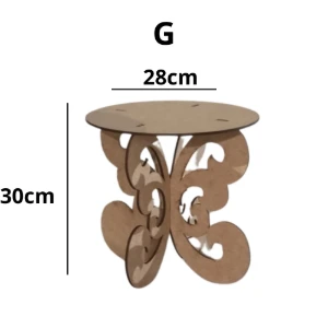 Kit Mesa Provençal MDF cru – 3 Bandejas com Borboletas... - Artesanato e Personalizados
