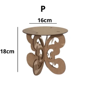 Kit Mesa Provençal MDF cru – 3 Bandejas com Borboletas... - Artesanato e Personalizados
