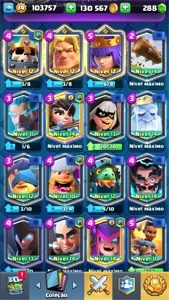 CONTA CLASH ROYALE NIVEL 14 - +34 CARTAS FULL - TODOS HERÓIS