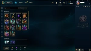 Conta unranked, Campeões: 134, Skins: 77, LVL: 102. - League of Legends LOL
