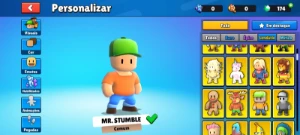 Estou vendo uma conta de stumble guys eu parei de jogar