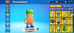 Estou vendo uma conta de stumble guys eu parei de jogar