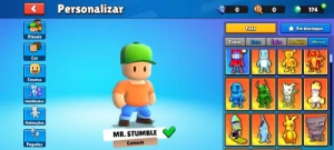 Estou vendo uma conta de stumble guys eu parei de jogar