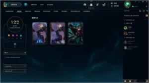 Conta Quente Com Kayle Juíza/Riven S2/Corki UFO/King Rammus - League of Legends LOL
