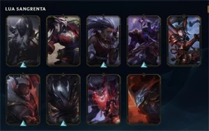 Conta - Coleção De Skins Vermelhas - League of Legends LOL