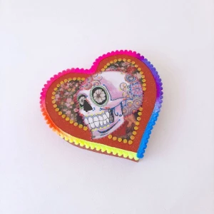 Quadro Box Caveira Mexicana 1 - Artesanato e Personalizados