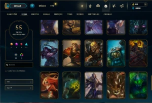 Unranked com 150 Champs e 55 Skins ( JG / TOP / MID ) - League of Legends LOL