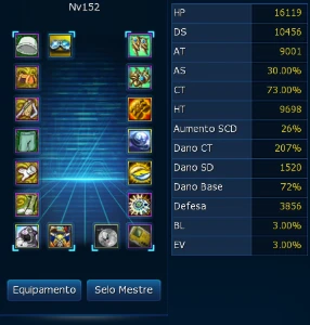 Conta mid game LADMO Omega - Digimon Masters Online