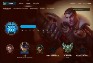 CONTA S1 PLATINA 1 MMR D5 - League of Legends LOL
