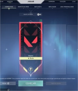 Conta Valorant(Liberado ranked, agentes grátis à liberar)