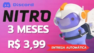 Discord Nitro Gaming 3 Mêses + 6 Impulsos + Brinde