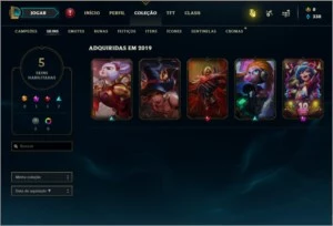 3 Contas LoL - 1 main e 2 secundárias - League of Legends