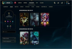 3 Contas LoL - 1 main e 2 secundárias - League of Legends