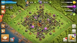 CV 10 - Semi Full - 500+ Gemas - Rei 25 - Rainha 26 - Clash of Clans