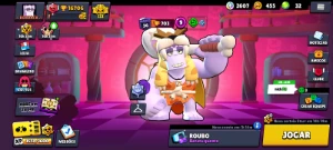 Conta de Brawl Stars com mais de 16000 troféus