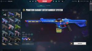 Conta Valorant com muitas skins (1526,50$ gastos)