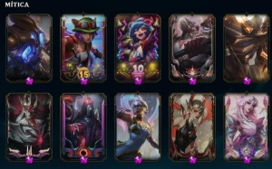 Conta lol, com 724 skins incluindo super raras - League of Legends