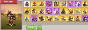 Conta CV15 + Muitas skins - Clash of Clans
