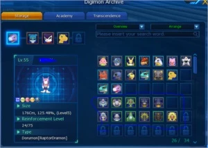 Conta Starter Aura permanente Servidor LUCEMON - Digimon Masters Online DMO