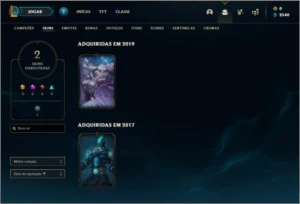 Conta unranked com 2 skins e 25 champs (Ex bronze 4) - League of Legends LOL