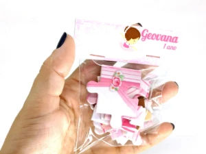 Quebra-cabeça Bailarina 19 x 13 cm - Artesanato e Personalizados