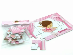 Quebra-cabeça Bailarina 19 x 13 cm - Artesanato e Personalizados