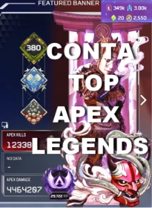 Conta Apex Legends Herança 4k de dano 20bomb 1950coins Mestr