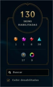 Conta LoL, Gold 4, todos champios e 130 skins - League of Legends