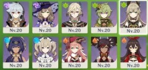 AR 48 - Yoimiya + Agitação Trovejante, Raiden, Hutao, etc. - Genshin Impact