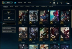 Conta ouro 4 baratinha com 4 skins e 25 champs - League of Legends LOL