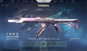 Conta Valo com + de 1500 reais em skin (Faca e Vandal RGX) - Valorant