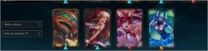 Conta LOL ouro 4 flex/soloq level 293, 68 skins 2 ultimates - League of Legends