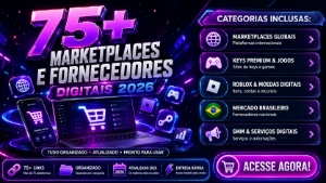 75+ Fornecedores Digitais 2026 | Roblox, Keys, Contas e SMM - Listas de Fornecedores