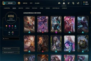 Conta de lol com 406 skins - League of Legends