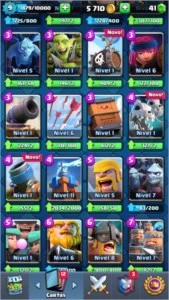 COMBO DE DUAS CONTAS UMA COM 5100 + 3100, VARIAS LENDARIAS!! - Clash Royale