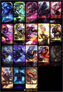 Conta League of Legends, nível 230+ com 220+ skins. LOL