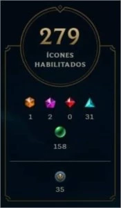 Conta League of Legends, nível 230+ com 220+ skins. LOL