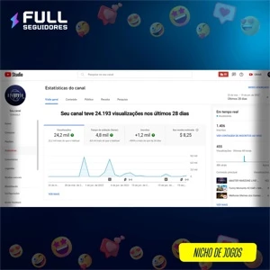 Canal Monetizado YOUTUBE - Redes Sociais