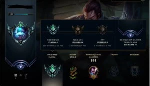 CONTA LOL PLATINA 1 (D3 QUE CAIU POR INATIVIDADE) - League of Legends