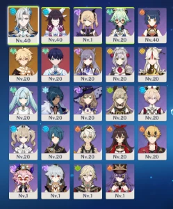 - Conta Iniciante (AR 26 - COLUMBINA + NEUVILLETTE) - Genshin Impact